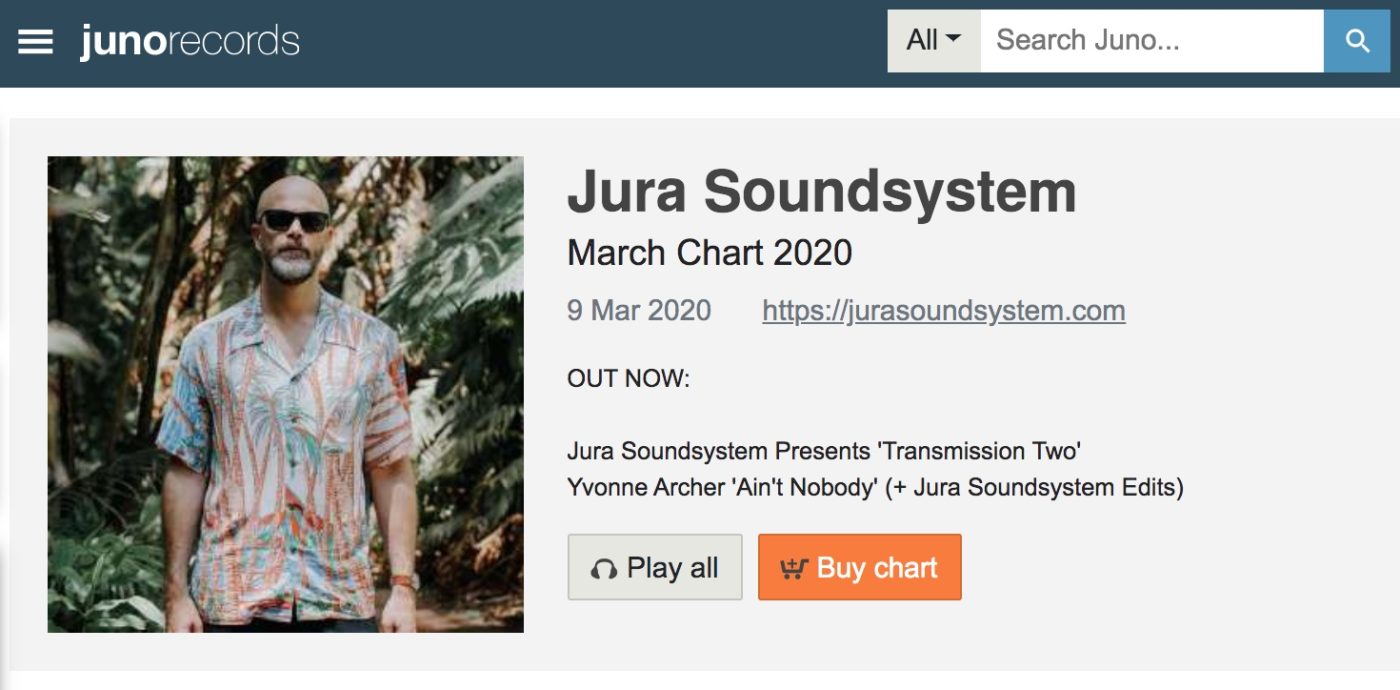 Juno Records March Chart