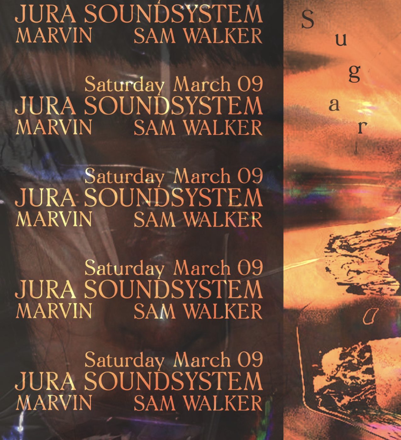 March 9th at Sugar in Adelaide